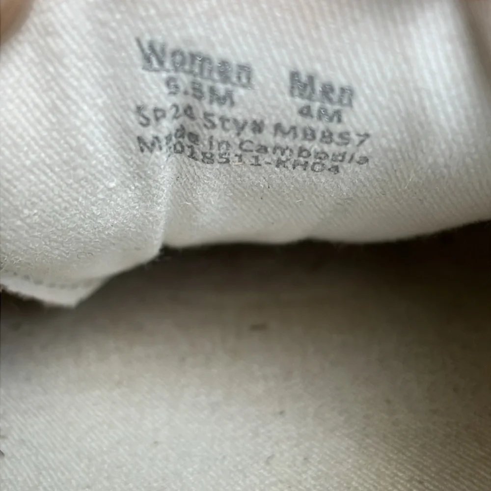 Madewell Kickoff Trainer Sneaker in Antique Cream Women’s Size 5 1/2